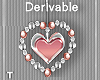 DEV -Pink Heart Earrings