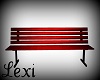red/blk Park Bench