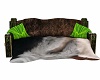 fur covered forest Bench