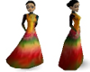 Rainbow Long Dress