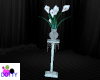 baby blue lily vase