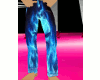 blue skull pants