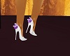 White Shoes/Purple Bow