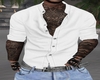 [S] Open White Shirt