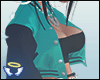 BLACK/TEAL JACKET
