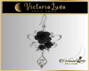 Earring Black Rose/Set