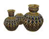 3 Gold Vases