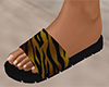 Tan Tiger Stripe Sandals (F)
