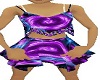 purple teal dress