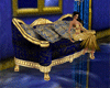 [AA] Gold&Blue Couch