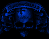 Blue Three Skulls Wall H