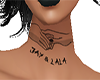 Jay & Lala neck tattoo