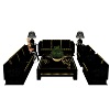 black gold couch set