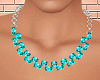 Silver necklaces Green