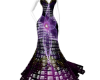 iva black purple dress