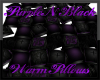 Purple N Black Pillows