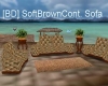 [BD] SoftBrownCont.Sofa