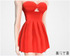 Lils| Casual dress red,