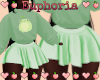 Skater Skirt: Green