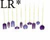 10 Purple Chandeliers