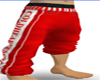 Lou red rap pants