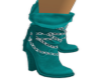 ice blue chained boot