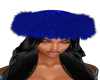 custom made blue fur hat