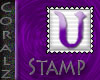 Purple "U" Stamp
