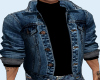 dark blue jean jacket