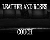 LEATHER AND ROSES COUCH