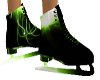 black and green skates