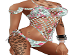 Floral Bikini with Net
