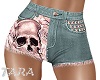 RLS Pink Skully Shorts