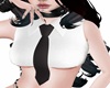 White n Black Tie Emo