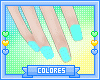 Nails Blue Kawaii