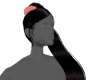 CORAL SCRUNCHIE-PONYTAIL