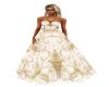 Gold/White Wedding Gown