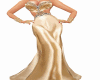 Gold long Designer dress