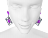 SweetHeart Purple Earing