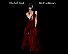Black & Red Gothic Gown