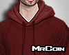 Ⓜ| Layered Hoodie Red