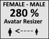 Avatar scaler 280%