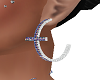 galaxy cross earrings