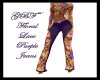 GBF~ Floral Purple Jeans