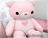 H. Pink Bear Plush