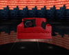 Wolf Couples Red Leather