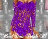 Floral Dress Purple Rl