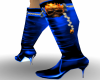 Sexy blue skull boots