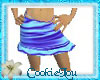 Blue Swirl Mini skirt