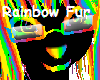Rainbow Fur Nerd Glasses